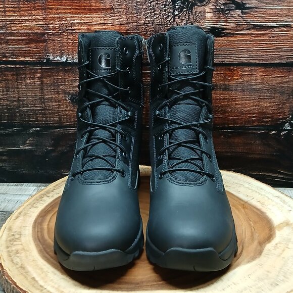 NEW Carhartt Gilmore Boots Mens 7.5 Wide Waterproof Black Side Zip Hiking FH8021 main image 6